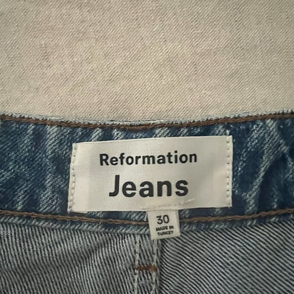 Reformation Cynthia High Rise Cropped Jeans - Colorado - Size 30 - Picture 5 of 7